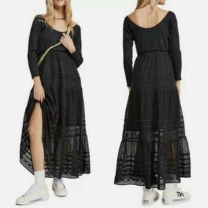 NWT Free People XS Lace Earth Angel Maxi Dress!
